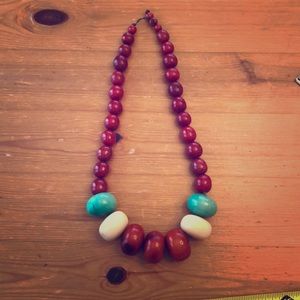 Beaded statement necklace - boho summer style